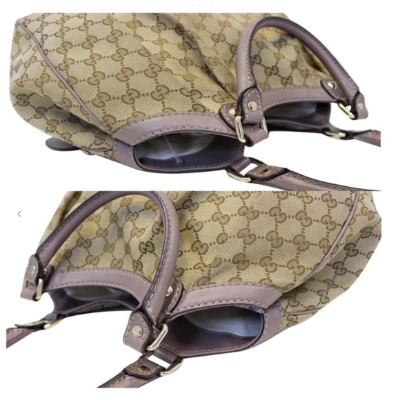 Vintage Authentic Larger GUCCI SUKEY Bag with lavender / purple trim RARE - Picture 16 of 16